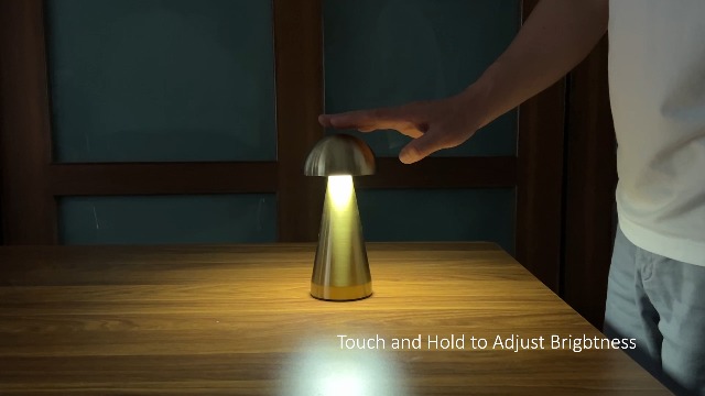Mushroom Lamp, Rechargeable Battery LED Cordless Table Lamp