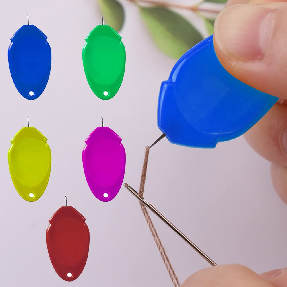30 Stück Nadeleinfädler Blume - 6 Farben Einfädelhilfe Für Nähmaschine & Hand Nähen - Kreuzstich & Stickerei