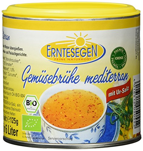 Erntesegen Gemüsebrühe -mediterran- 125 g Bio Würz-Sauce, 6er Pack (6 x 125 g) Cover