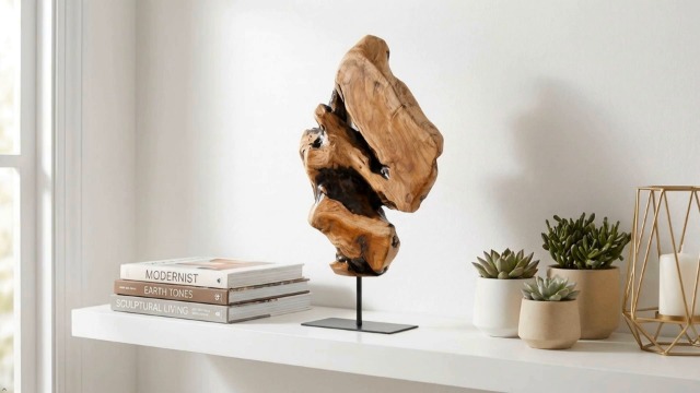 Amazon.com: WELLAND Irregular Cedar Wood Sculpture 8.75