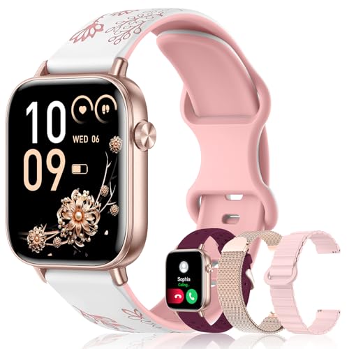 Iaret Montre Connectée Femme, 4 Bracelets, 1.83