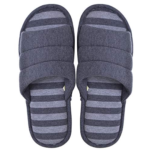 Memorygou Cozy Womens/Mens Home Slippers, Memory Foam Casual Indoor Outdoor Shoes with Open-Toe