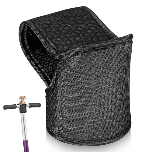 VICASKY Cubierta Protectora Antideslizante para Manillar de Bicicleta y Patinete Infantil, Almohadilla Desmontable para Exteriores y Juego Seguro para, Color Negro