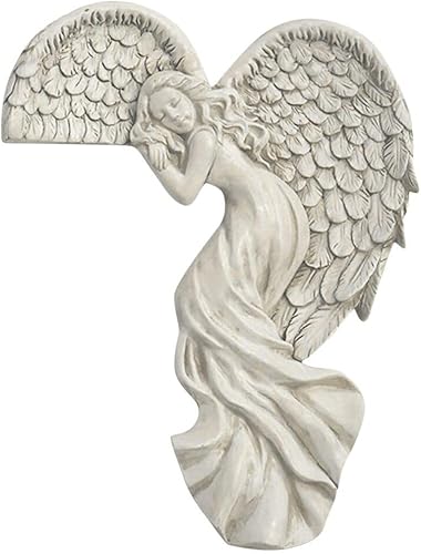 Vista 4 de HAOZAIKEJI Marco de puerta de ángel decoración Ángel con alas escultura puerta ornamento de pared resina Cristo ángulo artesanía marco esquina