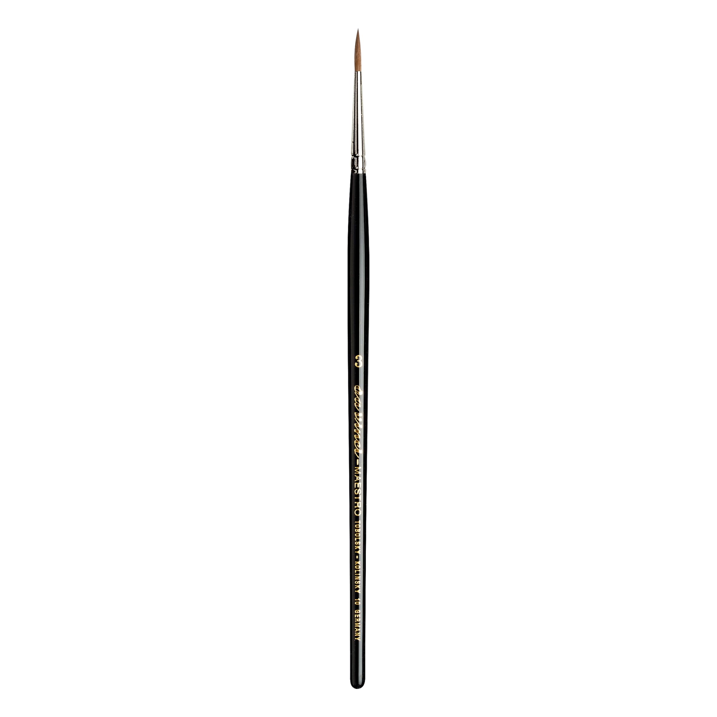 da Vinci Watercolor Series 10 Maestro Paint Brush, Round Kolinsky Red Sable, Size 3