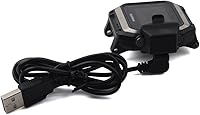 Vista 2 de TenCloud Cargador de cable de datos/carga USB de repuesto compatible con Garmin Epix Mapping Watch