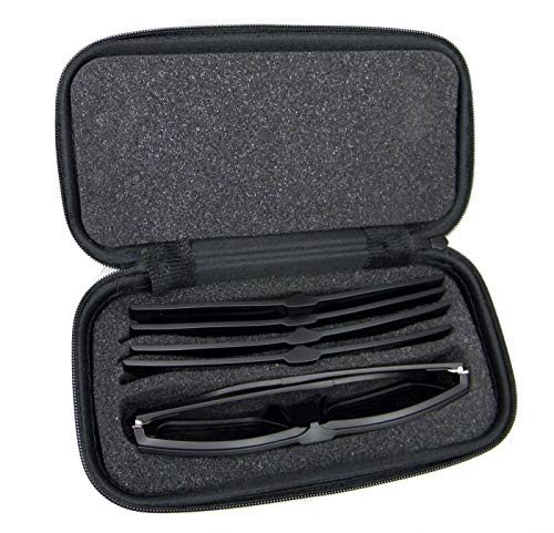 Circleperson Magnetic glasses 5 in 1 polarized clip on sunglasses RX-lens able Spring hinges w portable case3