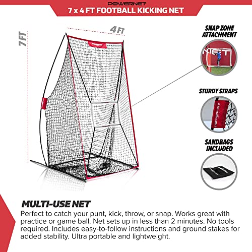 Powernet Football Sideline Trainer | Kicking Tee Pro Bundle #TOP1