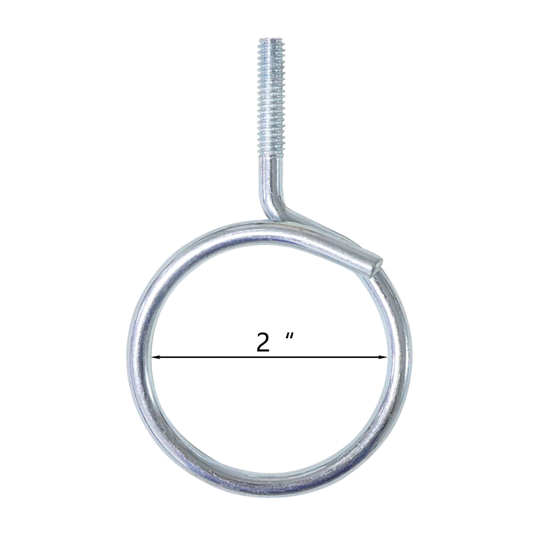 1/420 Machine Threaded Bridle Rings, 2 Diameter Heavy