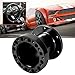 Klanata Steering Wheel Spacer, 3 Inch Universal Car Steering Wheel Hub Aluminum Spacer Steering Wheel Hub Adapter Kit Making The Steering Wheel Closer to The Driver(Black)