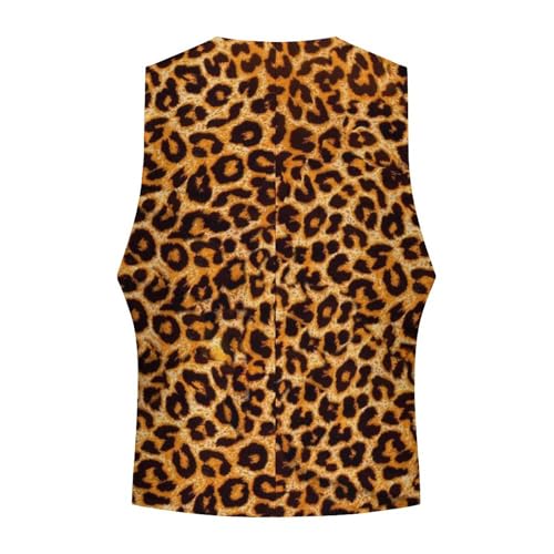 Animal Leopard Print Funny Men's Formal Suit Vest Casual Business Dress Waistcoat Printed Vest Slim Fit4
