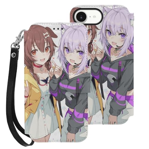 iPhone 16 E ��p�P�[�X �蒠�^ �����A�j���� VTuber ����˂���� ������� �X�}�z�P�[�X �y�Ռ��z������TPU�f�� �S�ʕی�z ���z�^ IPhone��p�P�[�X/�J�o�[ �D/�J�[�h���[ ���u��/�X�^���h�@�\ �y�� �ϏՌ� �����h�~ ���h