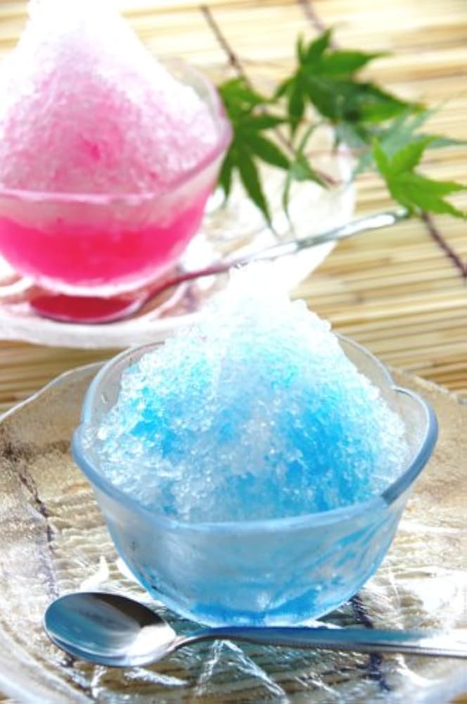 【ビック】かき氷ウアモウ　ブルーハワイ&いちご 魚屋路 | すかいらーくグループ