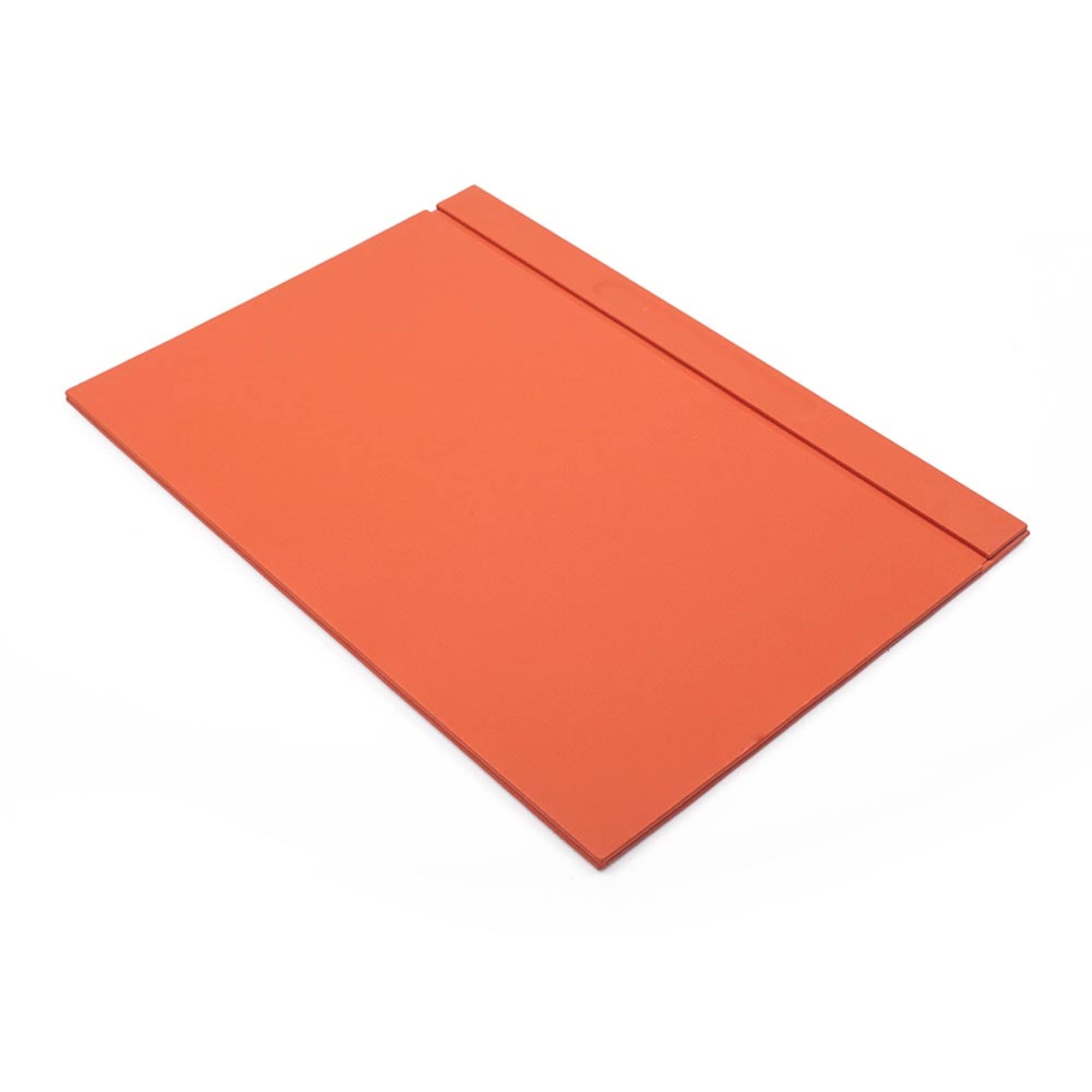 Schreibtisch-Set aus Leder – Schreibtischunterlage – Notizpapierhalter – Stifthalter – Lederuntersetzer – Schreibtischzubehör – Schreibtisch-Organizer – orange (5PCS)