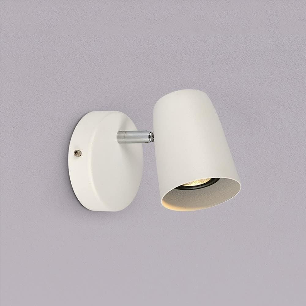 SXECAEPS Indoor Adjustable Bedside Reading Wall Sconce Modern 340°+90° Rotation Headboard Lamp E27 Mount Lighting Fixture for Bedroom Living Room Stairs Hallway(Blanc)
