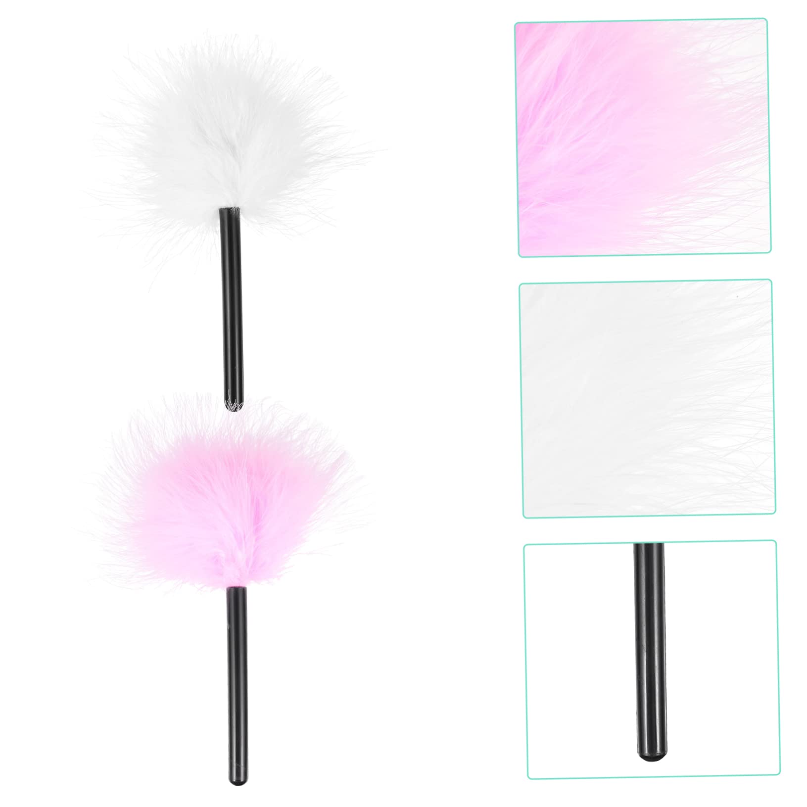 MERRYHAPY Cosmetic for Loose Powder 2 Pack of Plush Powder Puff Dust for Face Body and Baby