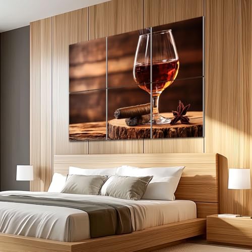 6 Paneles Acústicos Artísticos Paquete de 6 con Absorción de Sonido, Medidas Totales 72"x48", Paneles Decorativos Autoadhesivos para Estudio y Oficina miniatura 5