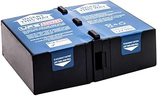 UPSBatteryCenter RBC124 Compatible Replacement for APC Back-UPS XS 1500VA BX1500G