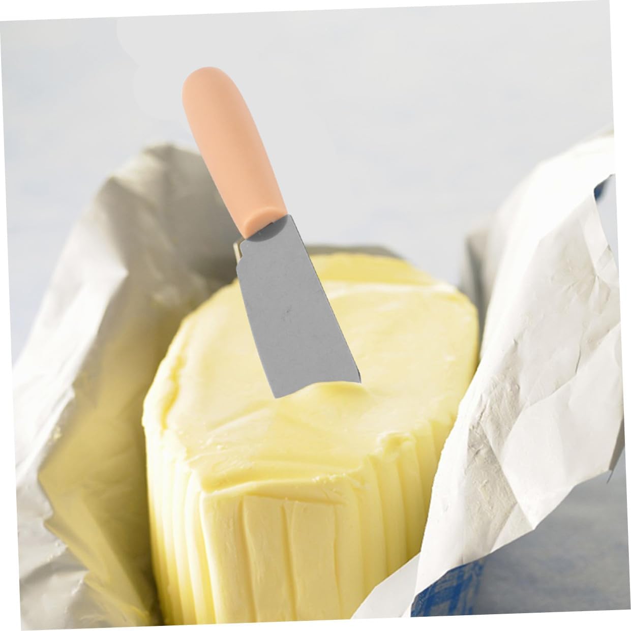 TIDTALEO 30pcs Stainless Steel Scraper with Ergonomic Plastic Handles for Easy Spreading for Baking and Butter Applications