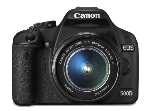 Canon EOS 500D SLR-Digitalkamera (15 MP, LiveView, HD-Video, inkl. 18-55mm DC Kit)