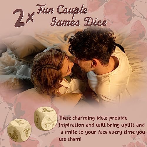 1Dfaul 2 Year Anniversary Wooden Gifts For Him Her, 2Nd Wedding Gifts Anniversary For Him, 2 Year Anniversary Wooden Gifts For Couples Ideas & Dice Box, Anniversary & Wedding Gift (2 Year) #TOP3