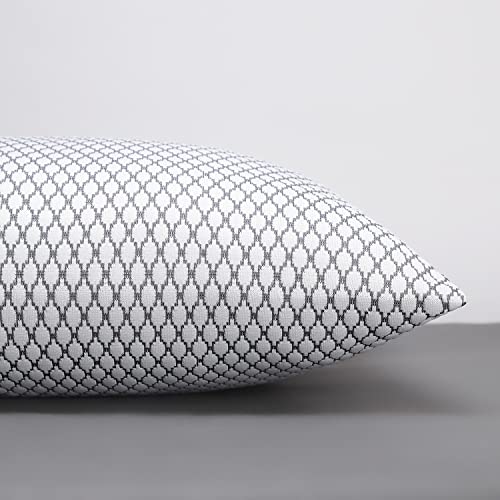 Image of LA VERNE Luxury Premium Cloth Microfibre Blown Technology Filled Sofa Cushion Filler Pack of 5 (16 inchX16 inch) (Silver)