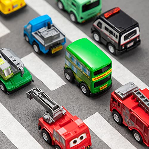 Joyin 12371 18 Pcs Pull Back City Cars And Trucks Toy Vehicles Set thumb #6