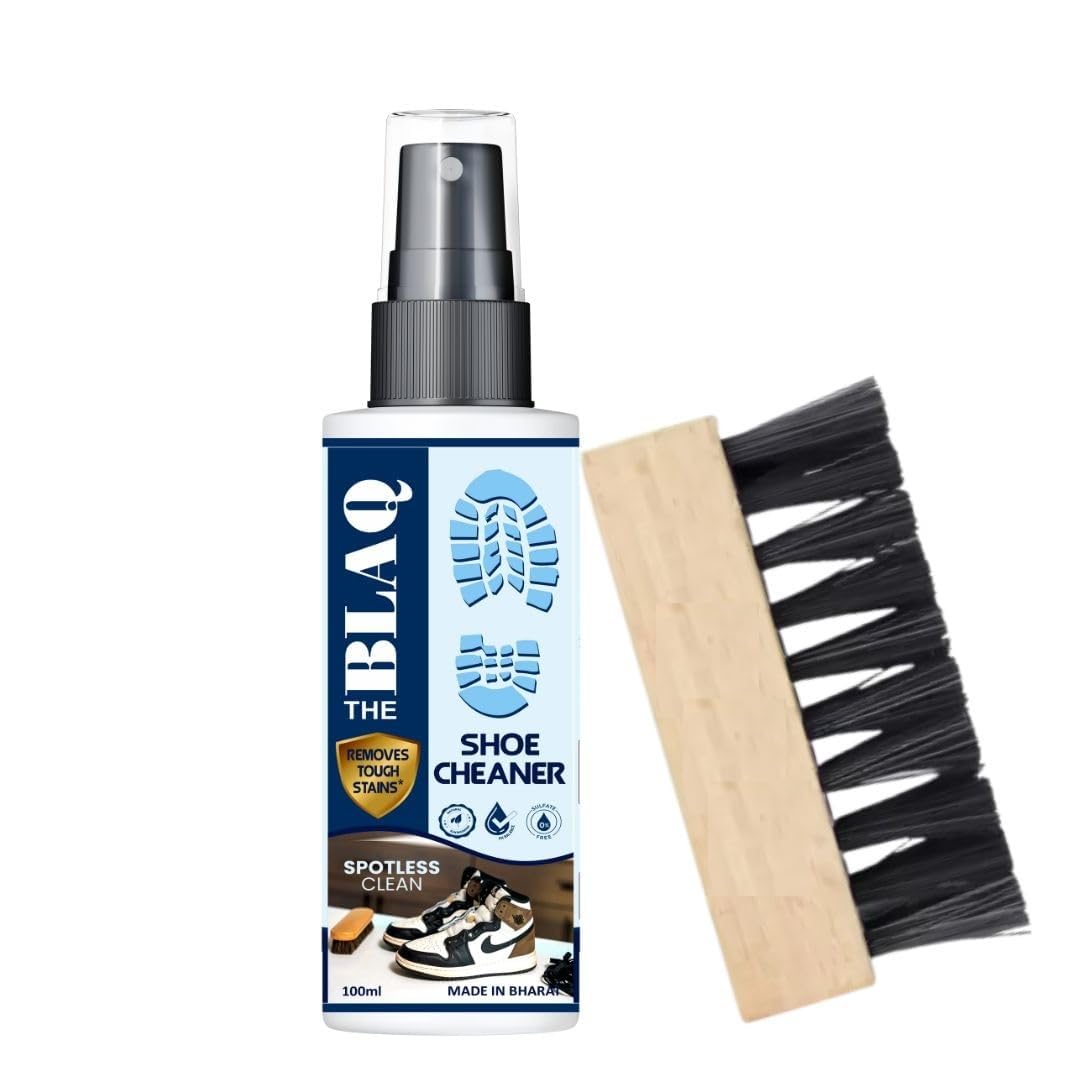 THE BLAQ Instant Sneakers Cleaner,Daily Stain Remover, Quick Modern Brush & Less Water Premium Shoe Cleaner Care Suitable for Sports, Suede, Nubuck (B0C96YRDFB) Amazon Price History, Amazon Price Tracker