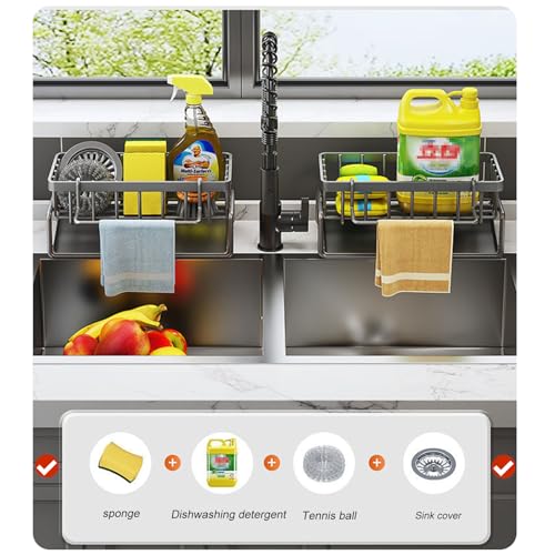Imagen de ViWaVee Organizador Cocina vista bandeja drenante