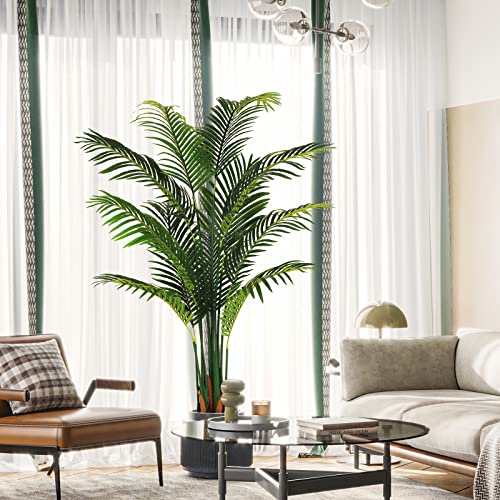 Viagdo Artificial Palm Tree 5Ft Tall Fake Palm Tree Decor With 11 Detachable Trunks Faux Tropical Palm Silk Plant Feaux Dypsis Lutescens Plants In Pot For Home Office Living Room Floor Decor Indoor #TOP1