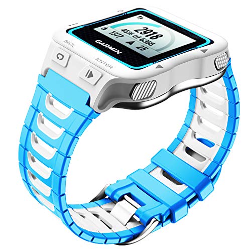 NotoCity de Muñeca Correa Compatible con Garmin Forerunner 920XT Correa(Azul Blanco)