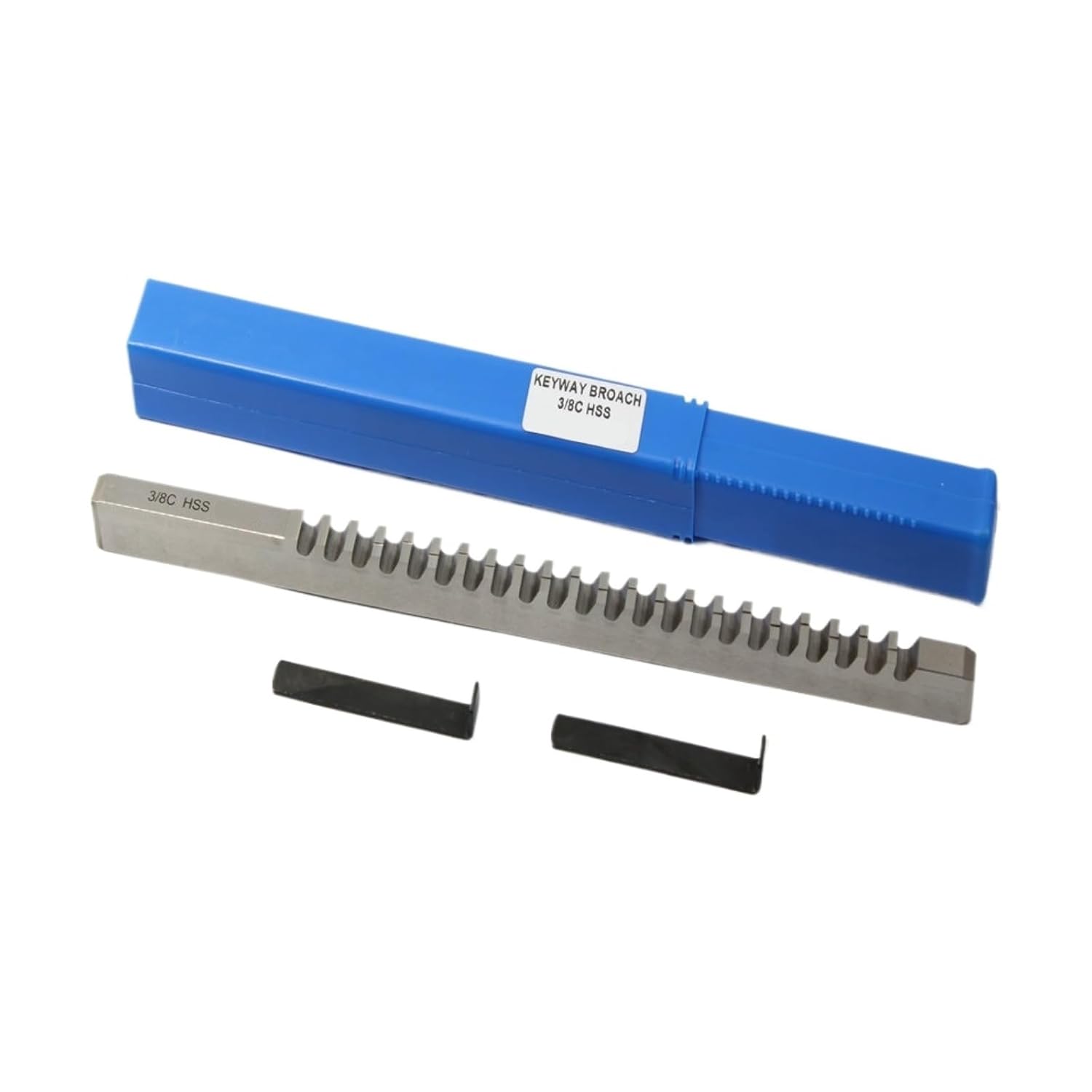 1PC HSS Keyway Broach 8mm C Push Type Metric Size High Speed Steel Keyway Cutting Broaching Tools for CNC Router