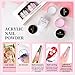 BORN PRETTY Acrylic Powder Set Crystal Clear Pink White Acrylic Powder for Nail Extension Nail Art Powder Beginner kit Acrylic Nails