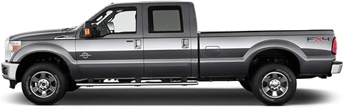 Dawn Enterprises FE2-F250350-CC Moldeo lateral de cuerpo final acabado compatible con Ford F-250, F-350 - Blanco platino (UG)