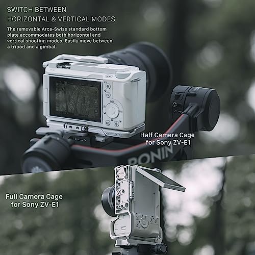 Tilta ZV-E1 Cage,Half Camera Cage Compatible with Sony ZV-E1 High Compatibility and Lightweight Design for Vlogging - Image 2