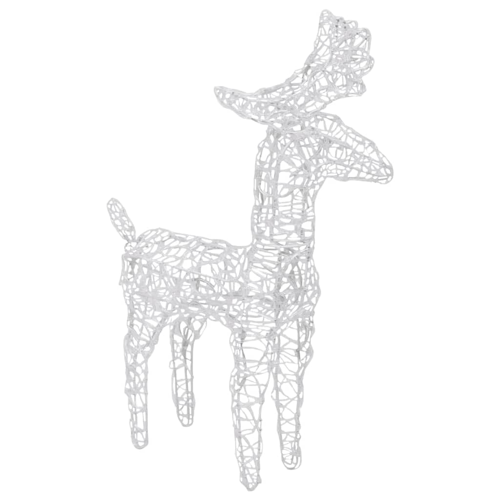 decorazioni natalizie con luci led,stringa luci led,Decorazione Natalizia Renne e Slitta 280x28x55 cm in AcrilicoIdeal für Weihnachtsfeiern, Wandambiente
