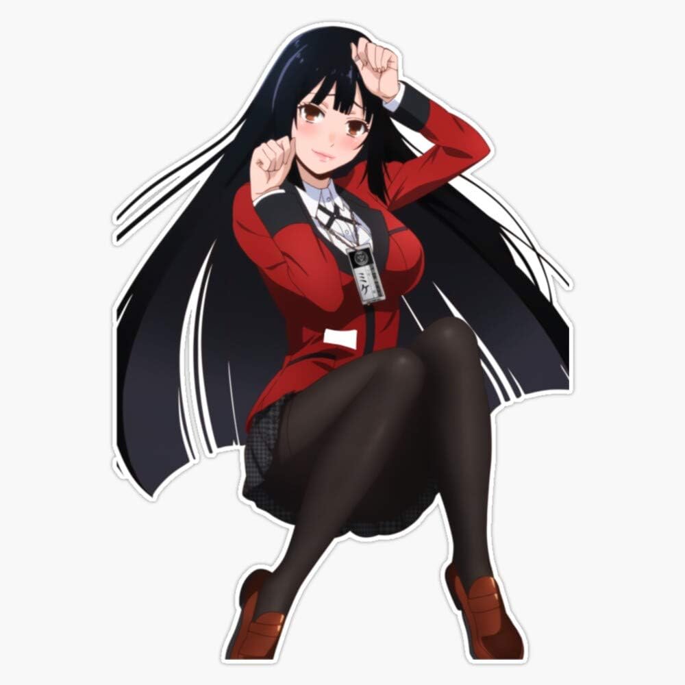 amazon com leyland designs yumeko jabami kakegurui sticker outdoor rated vinyl sticker decal for windows bumpers laptops or crafts 5 electronics