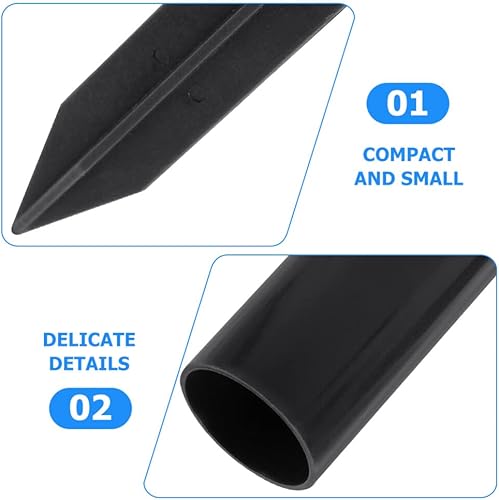 Miniatura 6 de Yardwe Juego de estacas de repuesto de luz solar, picos de plástico con hebilla de conector para luces de paisaje al aire libre, 6.57 x 1.25