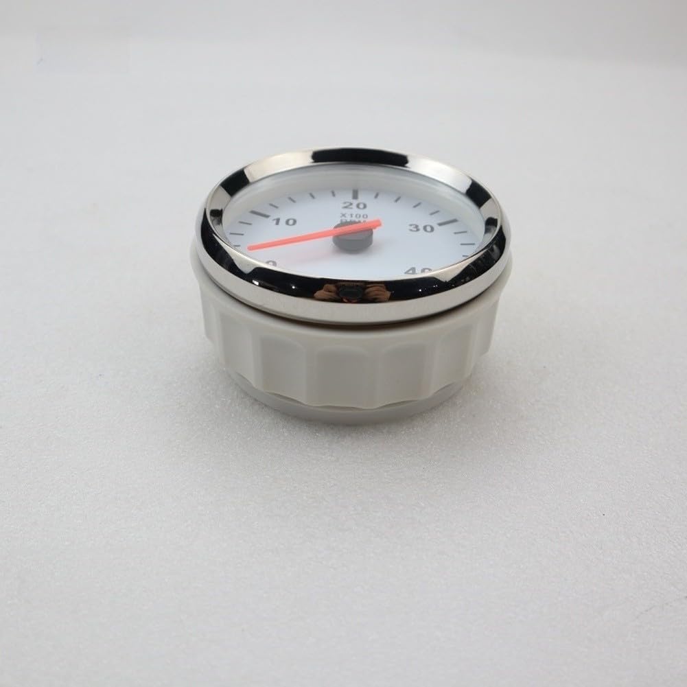 Compte-tours Analogique 0-4000 RPM avec Compteur d'Heures LCD