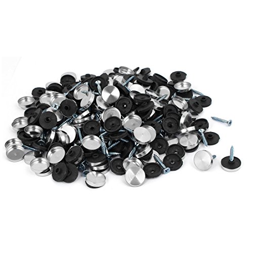 Aexit Bathroom Door Quality Parts Table Round Stainless Steel Mirror Screw Cap Nail 18mm Dia 300pcs Model:23as170qo402