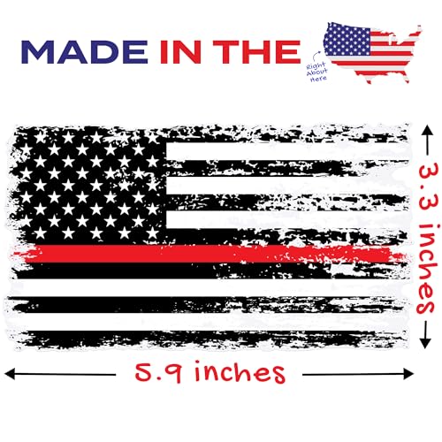 Image of Stickios Firefighter Sticker Thin Red Line - Made in USA