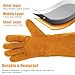TECWELD 14IN Welding Gloves 932℉ Fire & Heat Resistant - Premium Leather Forge Gloves for Welder, Blacksmith, Fireplace, Wood Stove, Fire Pit, Grilling, Furnace