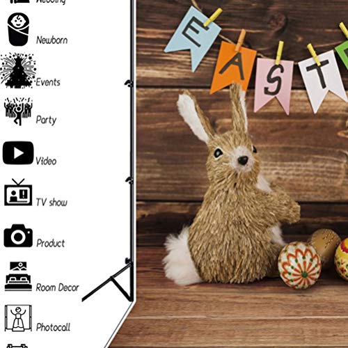 ABOOFAN Feliz Páscoa Pano De Fundo Coelho De Páscoa Adesivo De Parede Cenário De Coelhinho Da Páscoa