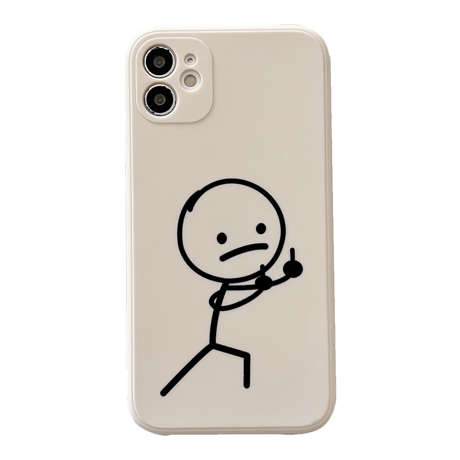 Amazon.co.jp: Qinine おかしい黒、白アートラインケース For iPhone 7