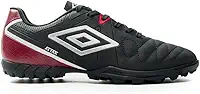 Chuteira Umbro Society Attak Eternal Preto e Dourado