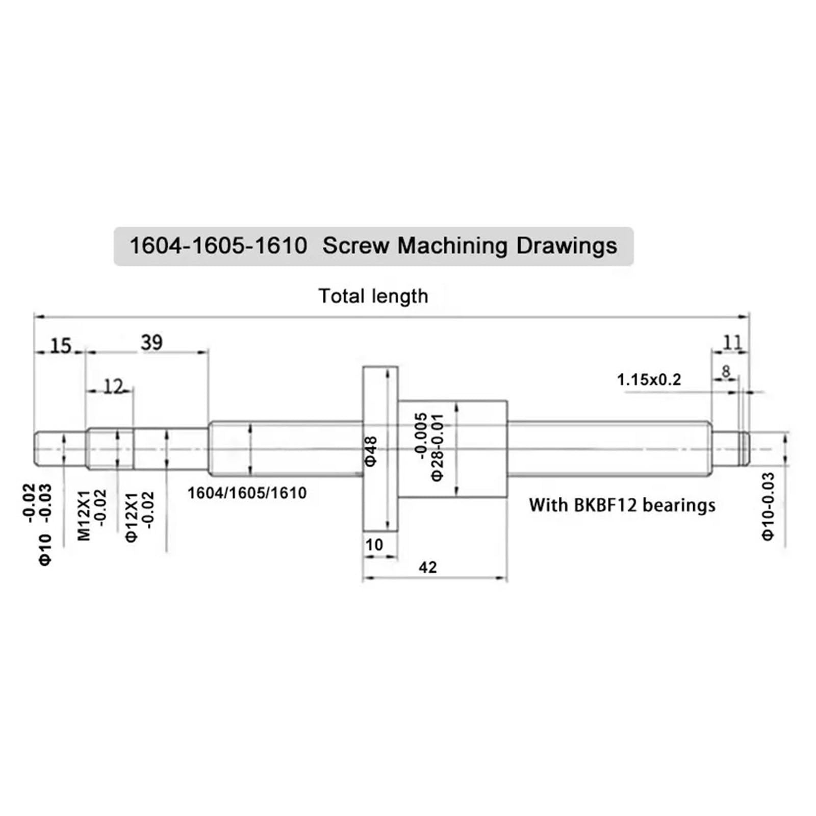 Metal Ball Screw nut end Processing 1set HGR20 Linear Guide+ SFU1605 L300-1000mm Ball Screw Kit+Motor Base(800mm)
