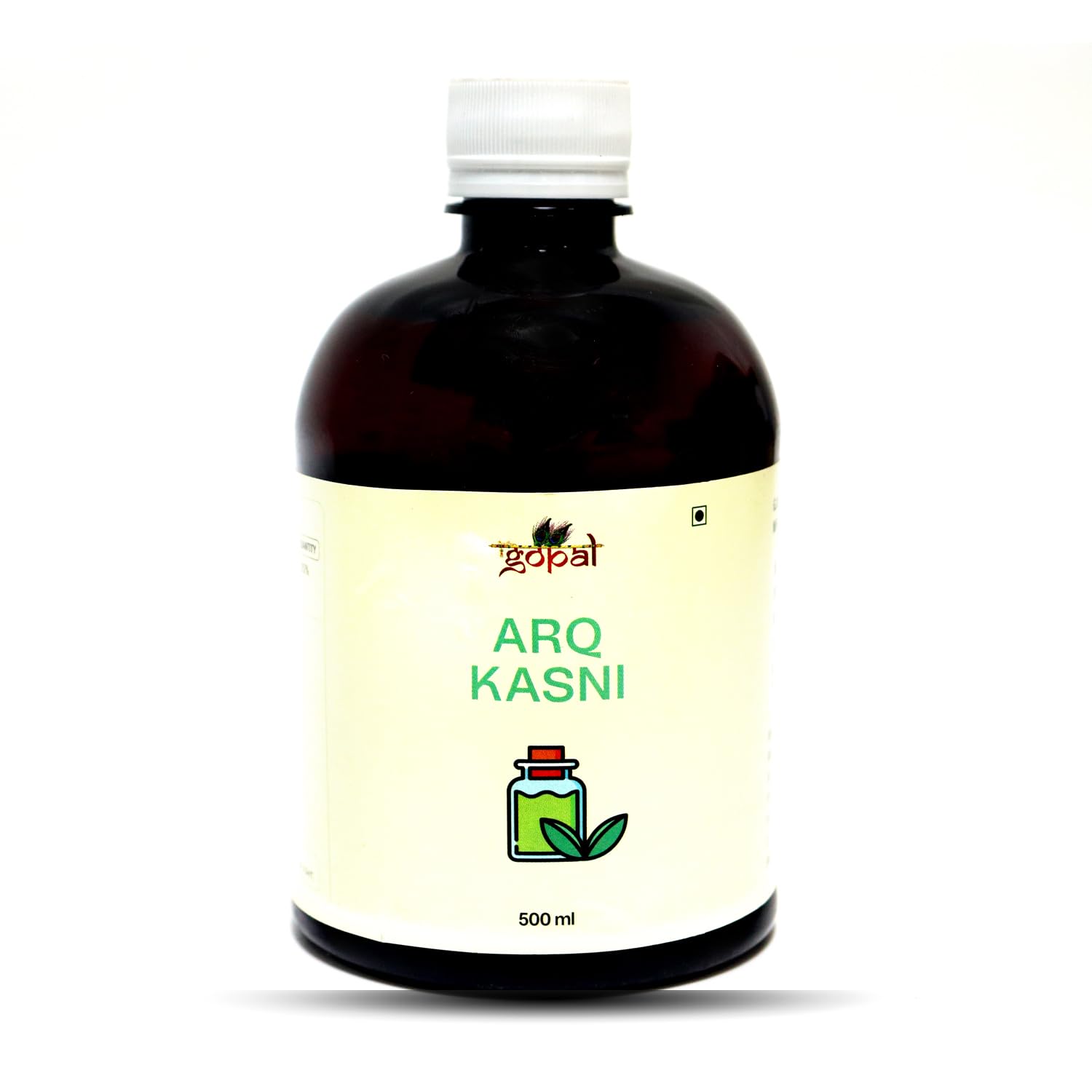 RamGopal Ayurveda Arq Kasni 500ml | It is effective in curing enlargement of Liver, It reduces heat of Liver & Stomach, (Pack of 1 Bottle)