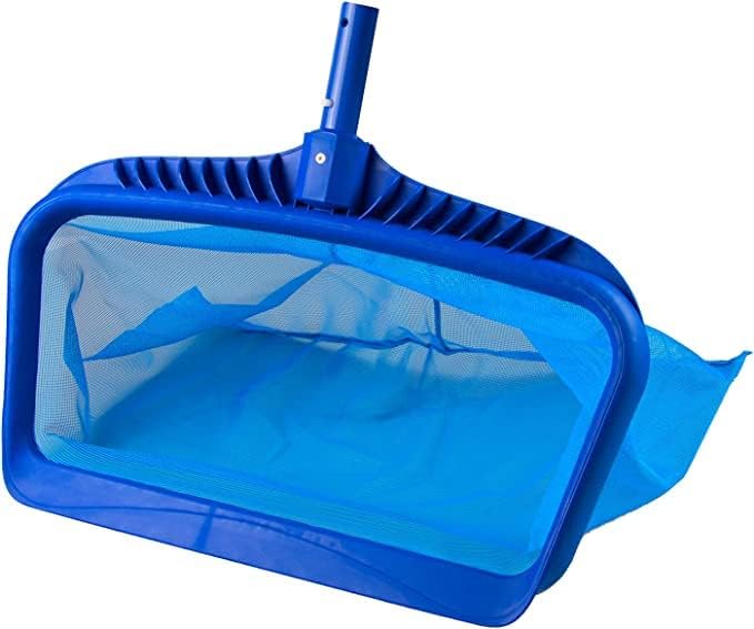POOLX Heavy Duty Plastic Leaf rake with Long wear Screen mesh Deep net for Pool Cleaning