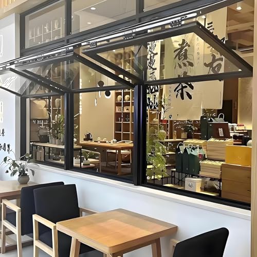 Składane przesuwne aluminium do gastronomii i sprzedaży detalicznej Energooszczędna konstrukcja oszczędzająca miejsce łatwa instalacja idealna do restauracji i sklepów