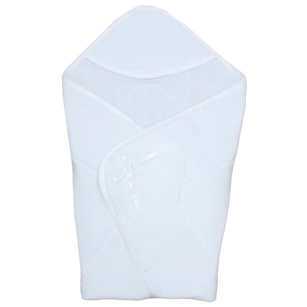 ★日本製★ セレモニーアフガン 80×80cm 宮参り 白 オールシーズン ベビー用品 レース セレモニー おくるみ